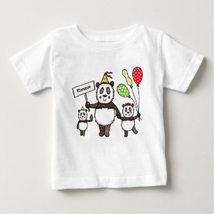 Personlig Panda Party T Shirt