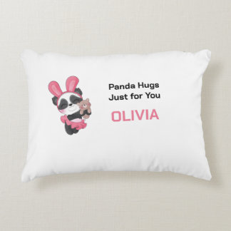 Personlig Panda Pillow för barn Prydnadskudde
