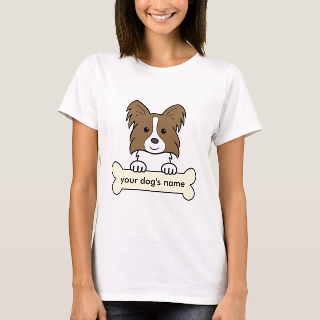 Personlig Papillon T-shirt (Framsida)