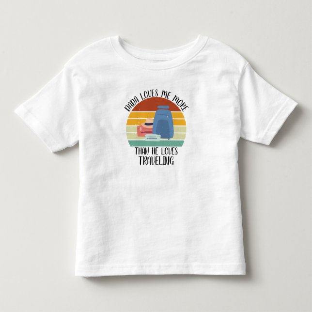 PERSONLIG Pappa älskar mig mer än han älskar att r T Shirt (Framsida)