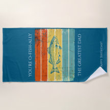 Personlig Pappa Beach Towel