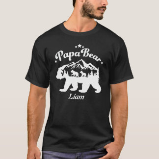 Personlig Pappa Bear Parants-familjen T Shirt