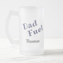 Personlig Pappa Bränsle Frostat Glas Mugg