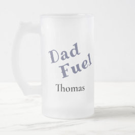 Personlig Pappa Bränsle Frostat Glas Mugg