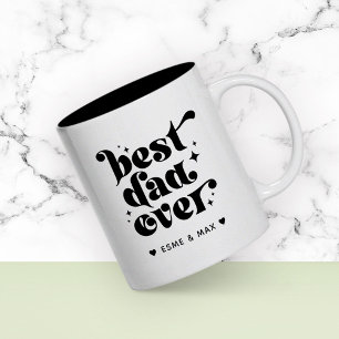 Personlig Pappa Coffee Mugg med Kids Namn