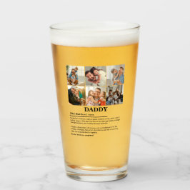 Personlig Pappa Definition 6 Photo Collage Glaskopp