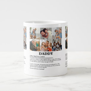 Personlig Pappa Definition 6 Photo Collage Jumbo Mugg