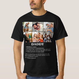Personlig Pappa Definition 6 Photo Collage T Shirt