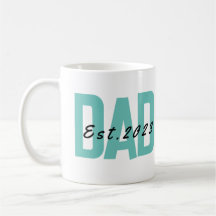 Personlig Pappa Est 2023 Fars dag Kaffe Mugg
