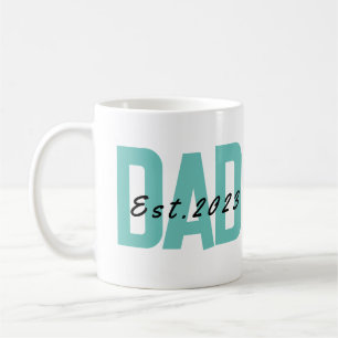 Personlig Pappa Est 2023 Fars dag Kaffe Mugg