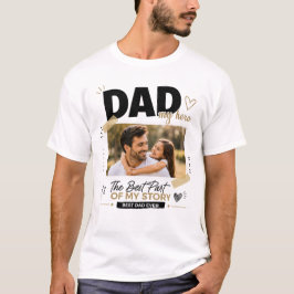 Personlig Pappa Foto T-Shirt