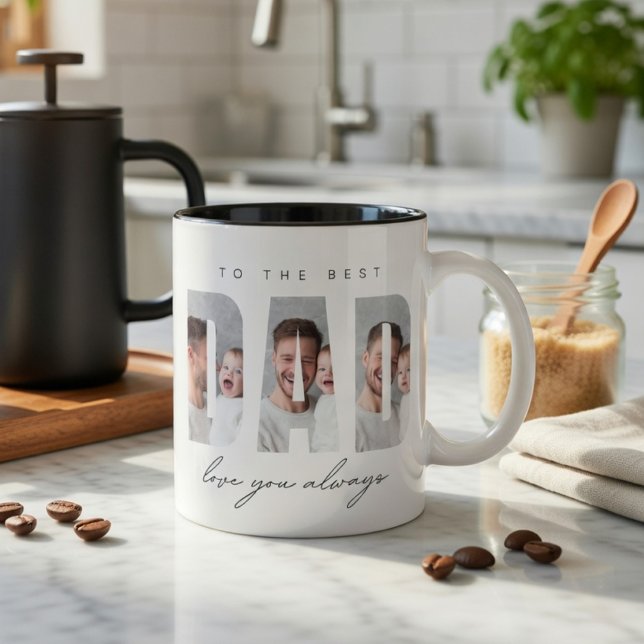 Personlig Pappa Fotokopp Present | Världens Bästa  Mugg (Skapare uppladdad)