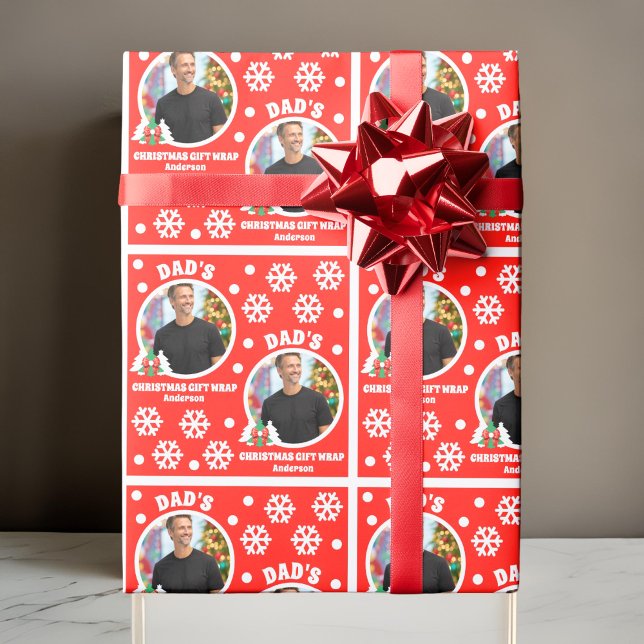 Personlig Pappa Fotto-julklapp Presentpapper (Skapare uppladdad)