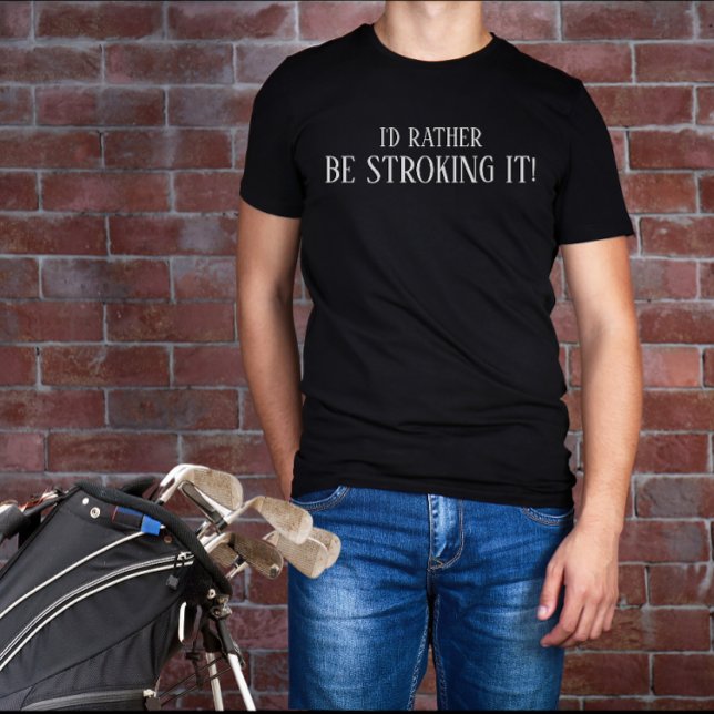 Personlig Pappa Golfer Humor Shirt med Ord T Shirt (golf t-shirt)