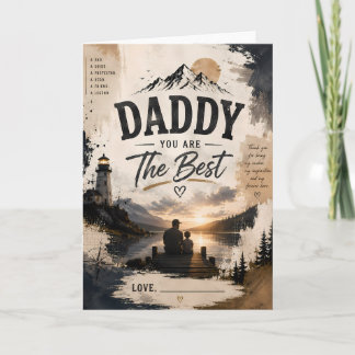 Personlig Pappa Hjälte Grattulationskort Kort