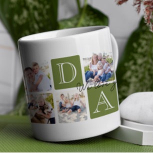 Personlig Pappa Kärlek 7 Fotokollage Kaffemugg
