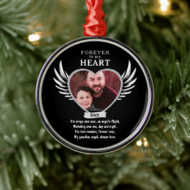 Personlig Pappa Memorial Far Sympathy Gift Julgransprydnad Metall