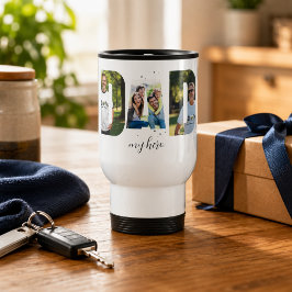 Personlig “Pappa min hjälte” Resecaffe-mugg Resemugg