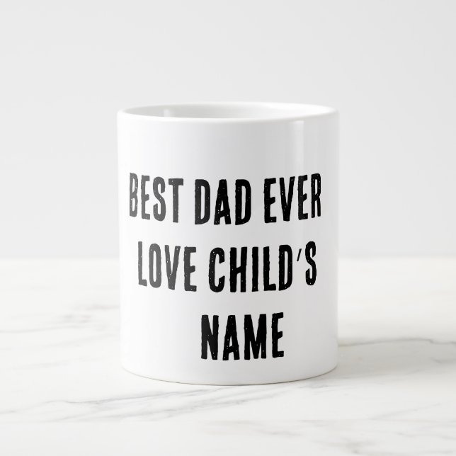 Personlig Pappa Mugg Jumbo Mugg (Framsidan)