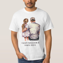 Personlig Pappa och dotter (2) T Shirt