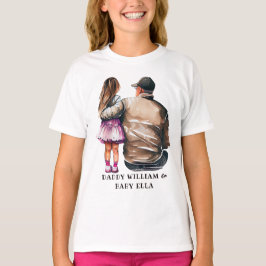 Personlig Pappa och dotter (4) T Shirt
