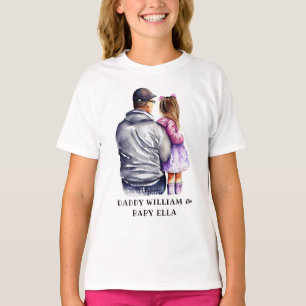 Personlig Pappa och dotter (6) T Shirt