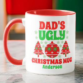Personlig Pappa Ugly jul Sweater Mugg