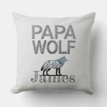 Personlig Pappa Varg Nature Silhouette