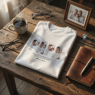 Personlig pappafoto Bästa pappa någonsin-present T Shirt