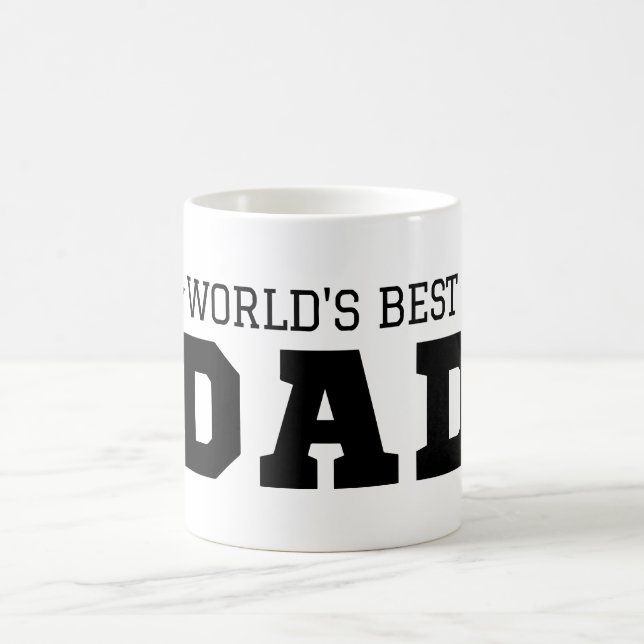 Personlig pappagåva Världens bästa pappa Fars dag Kaffemugg (Center)