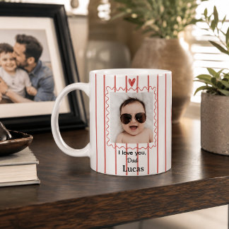Personlig Pappamugg med bebisfoto Kaffemugg