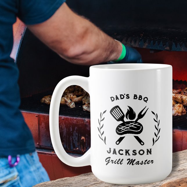 Personlig Pappas BBQ Grillmästare Kaffemugg (Skapare uppladdad)