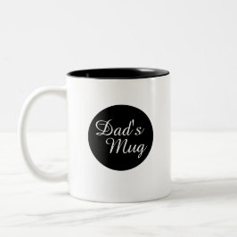 Personlig Pappas Mugg Klassisk Svart Kaffemugg