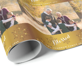 Personlig - Papper för omformning av Guld-foto Presentpapper