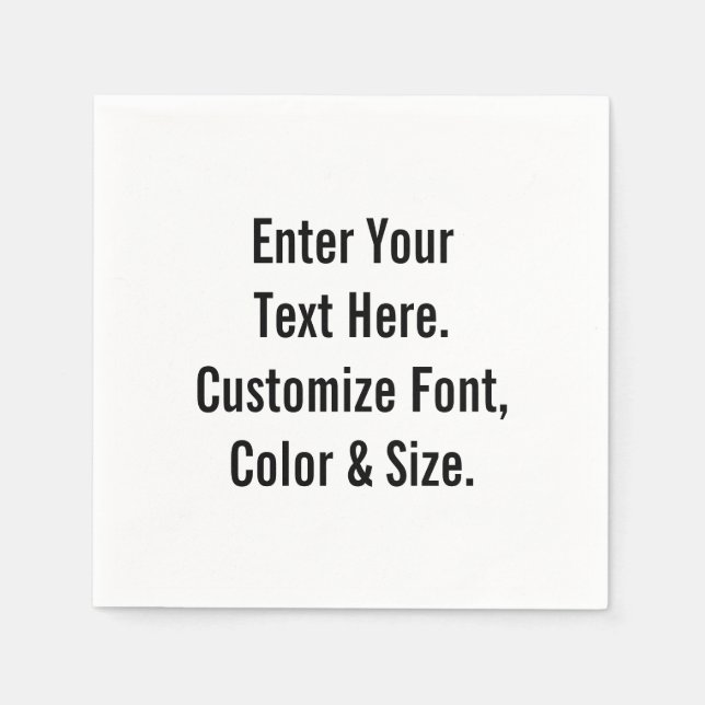 Personlig Pappersservett (Framsidan)