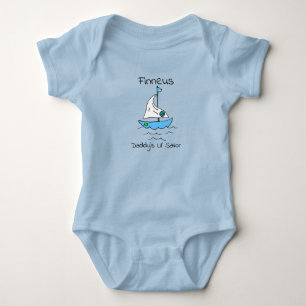 Personlig Pappor Lil'Sailship Sailboat Pojke T Shirt