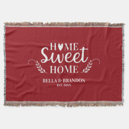 Personlig Par Bröllop Throw Blanket Filt