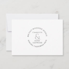 Personlig Par Newlyed Note Card Tack Kort