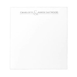Personlig Par Stationery Anteckningsblock
