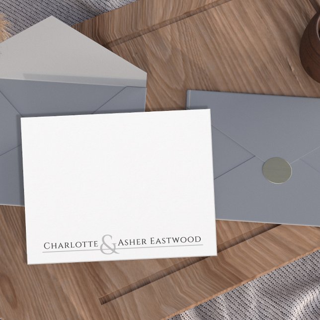 Personlig Par Stationery Anteckningskort (Skapare uppladdad)