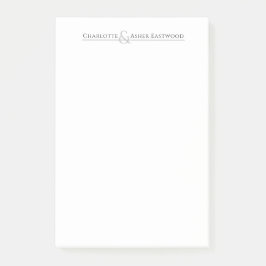 Personlig Par Stationery Post-it Block