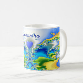 Personlig Paradise Afee Fractal Design Kaffemugg