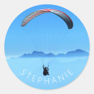 Personlig Paragliding Photo Runt Klistermärke