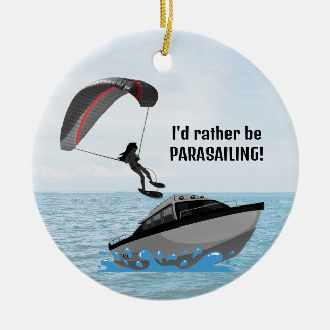 Personlig Parasailing Ornament (Framsidan)