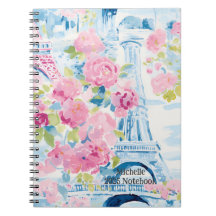 Personlig Parisian Garden Notebook