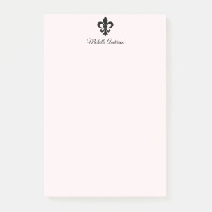 Personlig Parisisk Fransk Fleur de Lis Paris Post-it Block