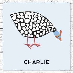Personlig Pärlhöna Fågel Poster