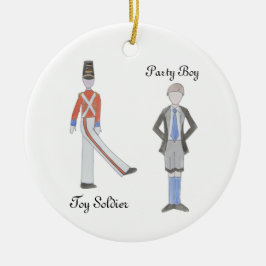 Personlig Party Boy/Leksak Soldier Nutcracker Julgransprydnad Keramik