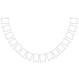 Personlig Party Bunting ・ Bröllop & Birthday Vimplar