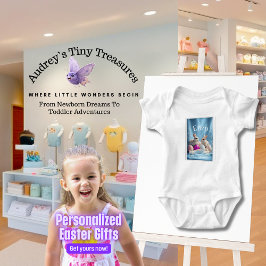 Personlig påsk baby bodysuit t shirt